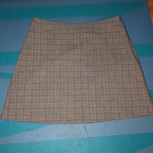 Plaid mini skirt!